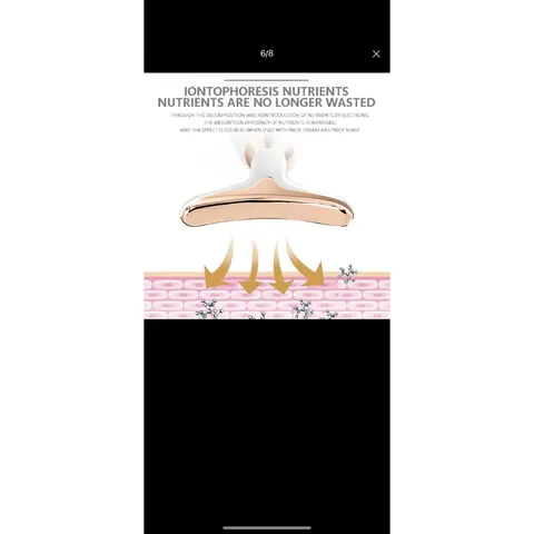 Máy Massage nâng cơ mặt, Máy đẩy tinh chất tăng sinh collagen, thon gọn mặt, Xóa mờ nếp nhăn, trẻ hóa làn da hiệu quả. 808919