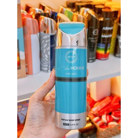 Xịt thơm toàn thân Armaf Blue Homme Body Spray 200ml thơm mát Chính hãng 809025