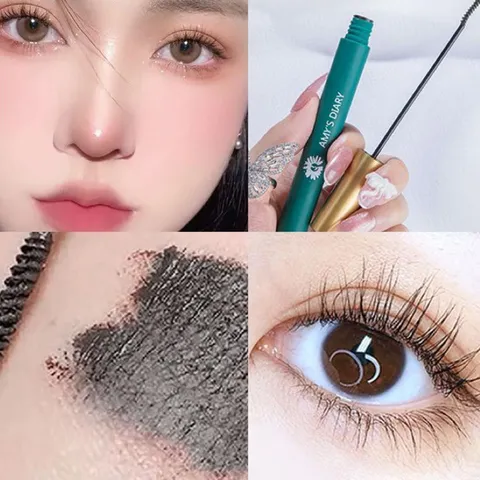 HOT Mascara chuốt mi mảnh tơi AMY's DIARY vỏ xanh vàng luxury 809185