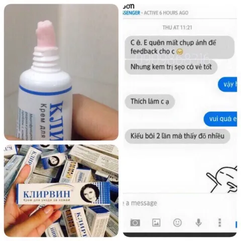 Kem giảm sẹo thâm, sẹo lồi, sẹo lõm Nga Klirvin 25ml 809395