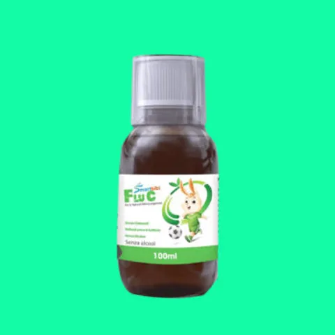 Siro Cảm Cúm Smartbibi Flu C Giúp Giảm Đau Rát Họng, Viêm Họng Do Cảm Lạnh, Cảm Cúm Cho Bé TPBVSK 100ml