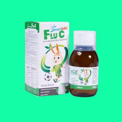 Siro Cảm Cúm Smartbibi Flu C Giúp Giảm Đau Rát Họng, Viêm Họng Do Cảm Lạnh, Cảm Cúm Cho Bé TPBVSK 100ml