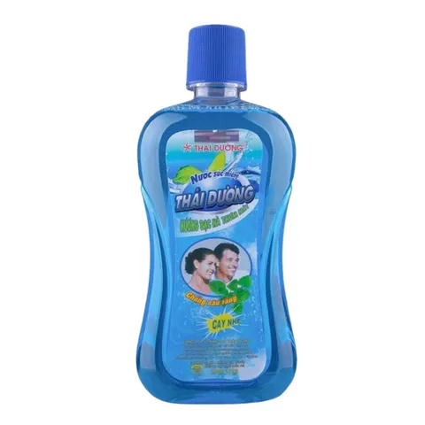 Nước súc miệng Thái Dương hương bạc hà (Chai 500ml) sát trùng răng, miệng, vòm họng, khử mùi hôi, hỗ trợ chống sâu răng