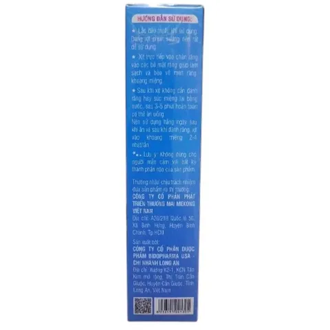 Xịt chống sâu răng Chim Xanh (Chai 30ml) Giúp làm sạch khoang miệng, ngăn ngừa sâu răng và tình trạng ố vàng răng.