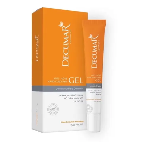 Gel ngừa mụn Decumar Advanced (Tuýp 20g) Giúp kháng khuẩn, giảm viêm, mờ thâm và ngăn ngừa sẹo mụn.