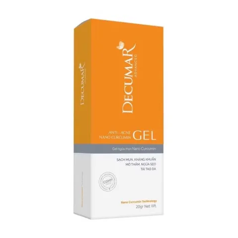 Gel ngừa mụn Decumar Advanced (Tuýp 20g) Giúp kháng khuẩn, giảm viêm, mờ thâm và ngăn ngừa sẹo mụn.