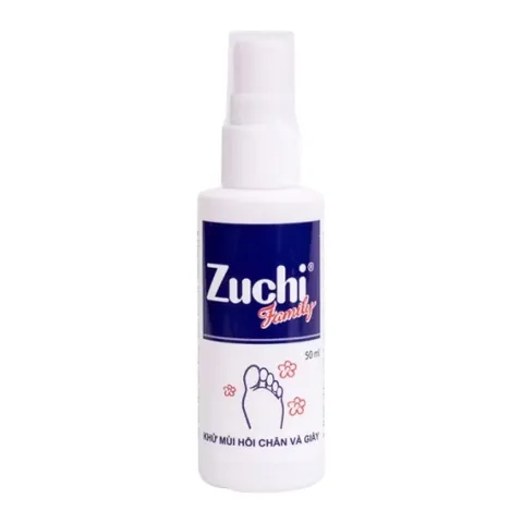 Xịt khử mùi hôi chân và giày Zuchi Family chai 50ml