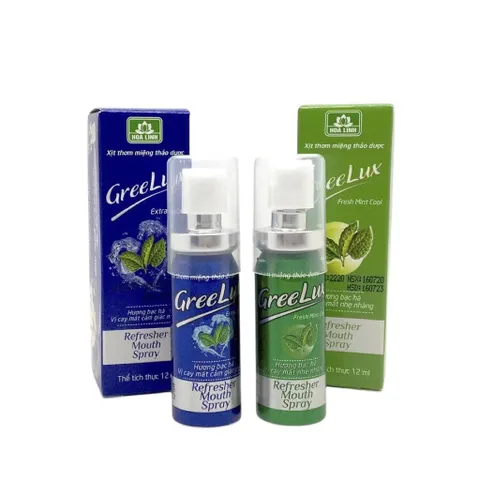 Xịt Thơm Miệng Thảo Dược GREELUX (Chai 12ml) Giúp thơm miệng tạo hơi thở thơm mát tức thì, làm sạch khoan Miệng