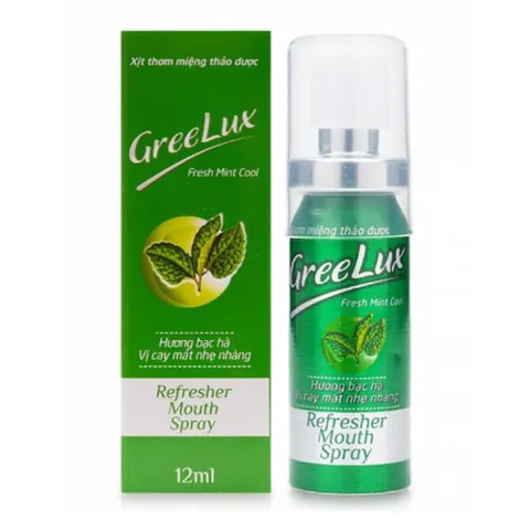Xịt Thơm Miệng Thảo Dược GREELUX (Chai 12ml) Giúp thơm miệng tạo hơi thở thơm mát tức thì, làm sạch khoan Miệng