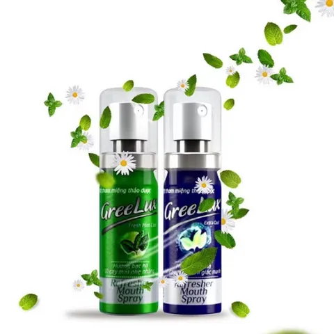 Xịt Thơm Miệng Thảo Dược GREELUX (Chai 12ml) Giúp thơm miệng tạo hơi thở thơm mát tức thì, làm sạch khoan Miệng