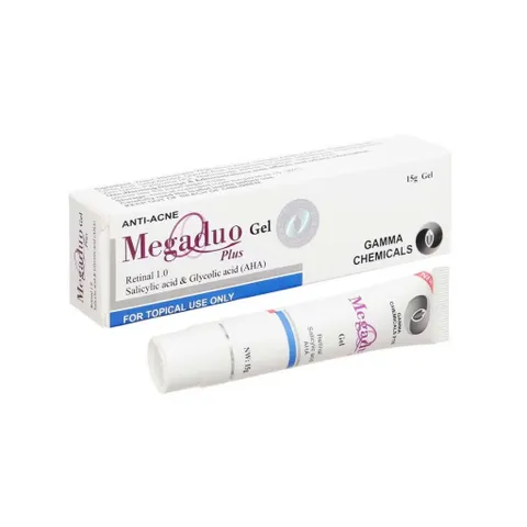 Gel bôi giảm mụn Megaduo Plus (Tuýp 15g) Giúp giảm mụn trứng cá, mụn viêm, giảm sẹo thâm, dưỡng ẩm và làm sáng da
