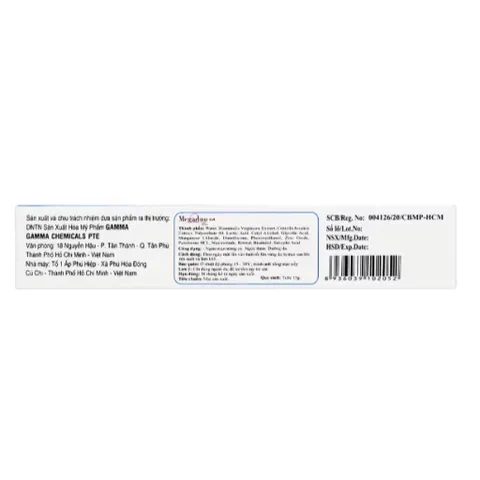 Gel bôi giảm mụn Megaduo Plus (Tuýp 15g) Giúp giảm mụn trứng cá, mụn viêm, giảm sẹo thâm, dưỡng ẩm và làm sáng da