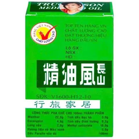 Dầu gió Trường Sơn (Chai 6ml) Giảm các triệu chứng cảm cúm, nhức đầu, sổ mũi