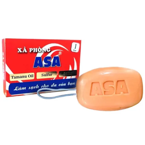 Xà Phòng ASA Giúp vệ sinh cơ thể, kháng khuẩn, hạn chế bã nhờn, và hỗ trợ các bệnh da liễu nông.