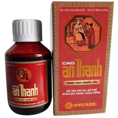 Cao An Thanh (Chai 100ml) Hỗ trợ bổ phổi, giảm ho, giảm đau rát họng, giảm khản tiếng do ho kéo dài hoặc viêm họng.