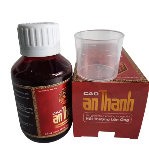 Cao An Thanh (Chai 100ml) Hỗ trợ bổ phổi, giảm ho, giảm đau rát họng, giảm khản tiếng do ho kéo dài hoặc viêm họng.