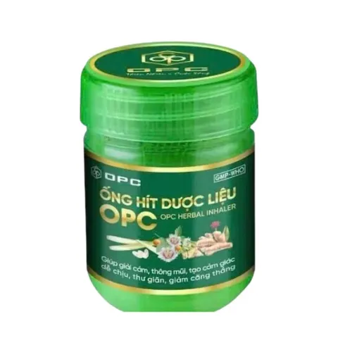 ỐNG HÍT DƯỢC LIỆU OPC Giúp giải cảm, thông mũi, tạo cảm giác dễ chịu, thư giãn, giảm căng thẳng.