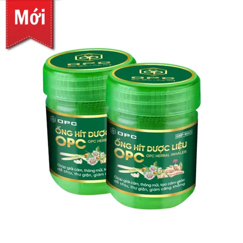 ỐNG HÍT DƯỢC LIỆU OPC Giúp giải cảm, thông mũi, tạo cảm giác dễ chịu, thư giãn, giảm căng thẳng.