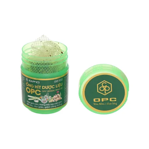 ỐNG HÍT DƯỢC LIỆU OPC Giúp giải cảm, thông mũi, tạo cảm giác dễ chịu, thư giãn, giảm căng thẳng.