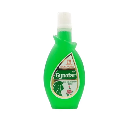 Dung dịch vệ sinh phụ nữ Gynofar (Chai 250ml) Dùng để chăm sóc vệ sinh hàng ngày.
