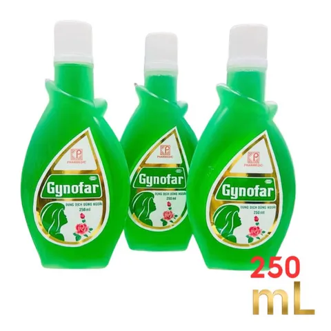Dung dịch vệ sinh phụ nữ Gynofar (Chai 250ml) Dùng để chăm sóc vệ sinh hàng ngày.