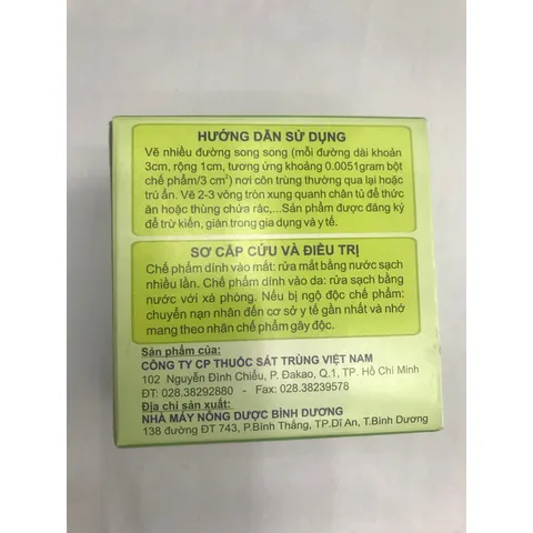 Phấn diệt kiến và côn trùng VIPESCO New (Hộp 2 viên phấn) Dùng để diệt trừ kiến và các côn trùng khác.