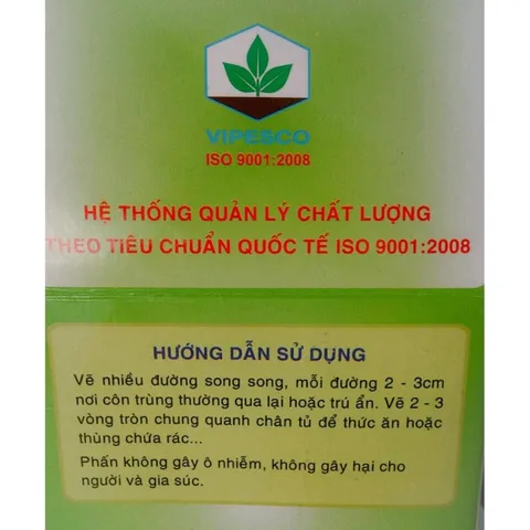 Phấn diệt kiến và côn trùng VIPESCO New (Hộp 2 viên phấn) Dùng để diệt trừ kiến và các côn trùng khác.