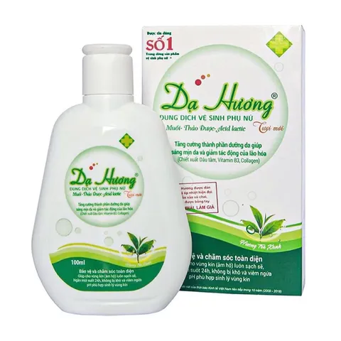 Dung dịch vệ sinh phụ nữ Dạ Hương (Chai 120ml) Làm sạch nhẹ nhàng, khử mùi hôi, dưỡng da, chống khô rát