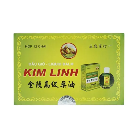 Dầu gió Kim Linh (Chai 6ml) Giúp giảm các triệu chứng cảm cúm, sổ mũi, nhức đầu.