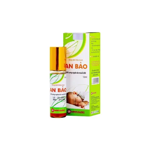 Dung dịch thảo dược lăn muỗi AN BẢO (Chai 12ml) Hết sưng ngứa do muỗi đốt.