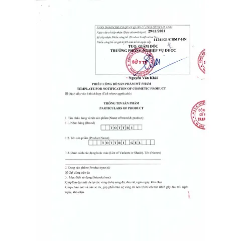Gel Bôi Trĩ Tottri Gel (Tuýp 30g) Giúp giảm sưng, đau rát, ngứa ngáy và khó chịu vùng hậu môn
