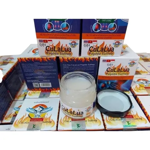 Cao xoa bóp CÙ LÀ LỬA Pagoda Suthep (Lọ 30g) Giúp giảm đau vai gáy, đau cơ bắp, đau thắt lưng, bong gân, bầm tím