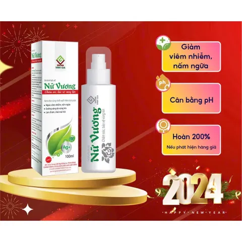 Gel vệ sinh phụ nữ NỮ VƯƠNG (Chai 100ml) Dưỡng ẩm, làm trắng sáng, làm thơm, giảm mùi hôi, mang lại sự tự tin, quyến rũ.