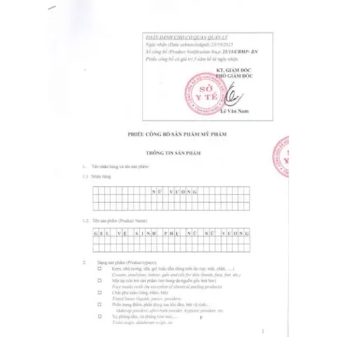 Gel vệ sinh phụ nữ NỮ VƯƠNG (Chai 100ml) Dưỡng ẩm, làm trắng sáng, làm thơm, giảm mùi hôi, mang lại sự tự tin, quyến rũ.