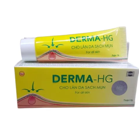 Kem mụn DERMA - HG (Tuýp 12g) Cho làn da sạch mụn