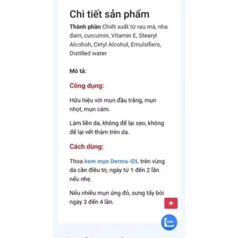 Kem mụn DERMA - HG (Tuýp 12g) Cho làn da sạch mụn
