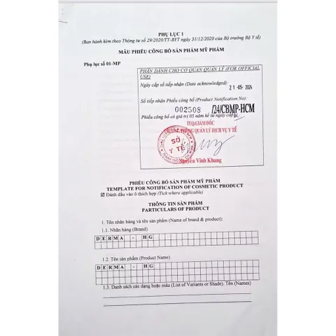 Kem mụn DERMA - HG (Tuýp 12g) Cho làn da sạch mụn
