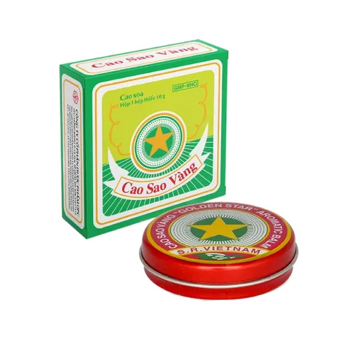 CAO SAO VÀNG (Hộp 10g) Giảm các triệu chứng cảm cúm, nhức đầu, sổ mũi, chóng mặt, buồn nôn, đau bụng, nhức mỏi