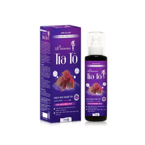 Dung Dịch Vệ Sinh Phụ Nữ PRINCESS Tía Tô (Chai 135ml) Làm sạch nhẹ nhàng, Khử mùi hôi hiệu quả,làm dịu mát da vùng kín.