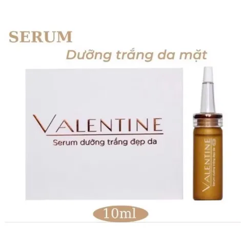 Serum dưỡng trắng đẹp da Valentine (Chai 10ml) Giúp dưỡng trắng, làm mờ thâm nám và mang lại làn da sáng mịn, đều màu.