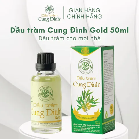 Dầu tràm Cung Đình Gold (Chai 50ml) Giúp giữ ấm cơ thể, phòng chống cảm lạnh, phong hàn.