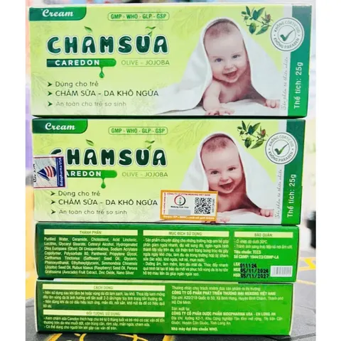 Kem bôi CHÀM SỮA CAREDON OLIVE - JOJOBA (Tuýp 25g) Dùng cho bé bị chàm sữa, da khô ngứa, an toàn cho trẻ sơ sinh.