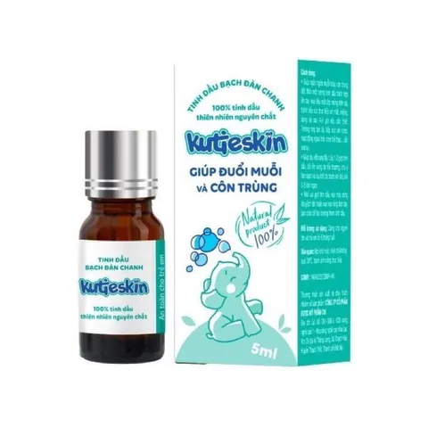 Tinh dầu Bạch Đàn Chanh Kutieskin (Chai 30ml) Hỗ trợ giúp đuổi muỗi, côn trùng và làm nhanh dịu, lành vết đốt.