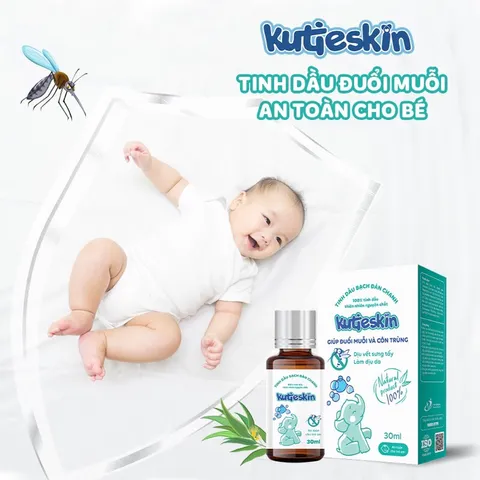 Tinh dầu Bạch Đàn Chanh Kutieskin (Chai 30ml) Hỗ trợ giúp đuổi muỗi, côn trùng và làm nhanh dịu, lành vết đốt.