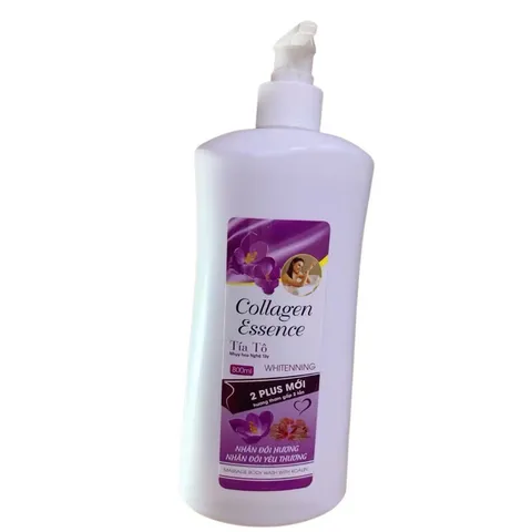Sữa tắm Collagen Essence Tía Tô (Chai 800ml) Giúp làm sạch da, cung cấp độ ẩm nuôi dưỡng da mịn màng trắng sáng.