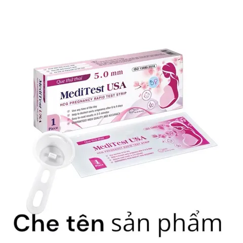 Que thử thai MediTest USA 5.0mm (Hộp 1 que) giúp phát hiện sớm thai kì cực kì nhanh chóng và hiệu quả.