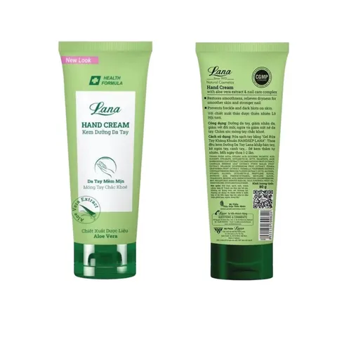 Kem dưỡng da tay HAND CREAM LANA (Tuýp 80g) Giúp da tay thật mềm mại, mịn màng và trẻ trung.