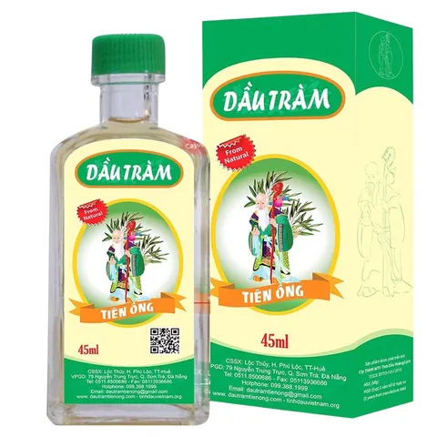 DẦU TRÀM TIÊN ÔNG (Chai 45ml) Giúp hỗ trợ giảm các chứng cảm mạo, phong hàn, nhức mỏi cơ bắp hiệu quả.