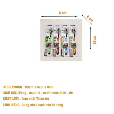 BÀN CHẢI THAN TRE HOẠT TÍNH BOSSI (1 cái)