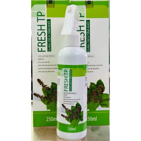 Dung dịch tắm khô FRESH TP (Chai 250ml) Giúp làm sạch cơ thể nhẹ nhàng, thoải mái.